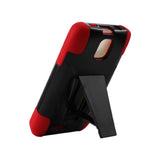  ZTE Engage Mt Hybrid Heavy Duty Case With Kickstand In Red Black