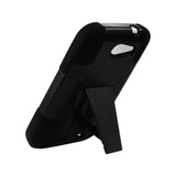  ZTE Warp Sync Hybrid Heavy Duty Case With Kickstand In Black