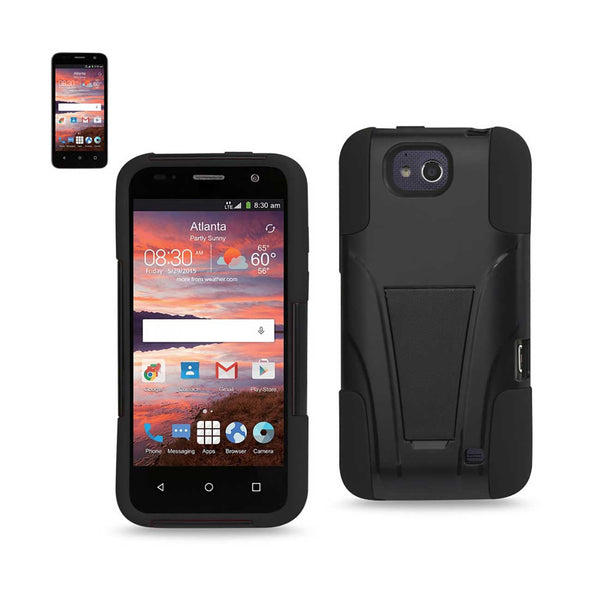 ZTE Overture 2 Hybrid Heavy Duty Case With Kickstand