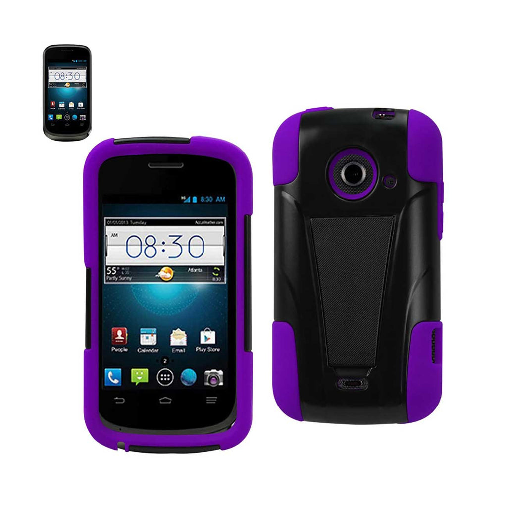 ZTE Prelude 2 Hybrid Heavy Duty Case With Kickstand