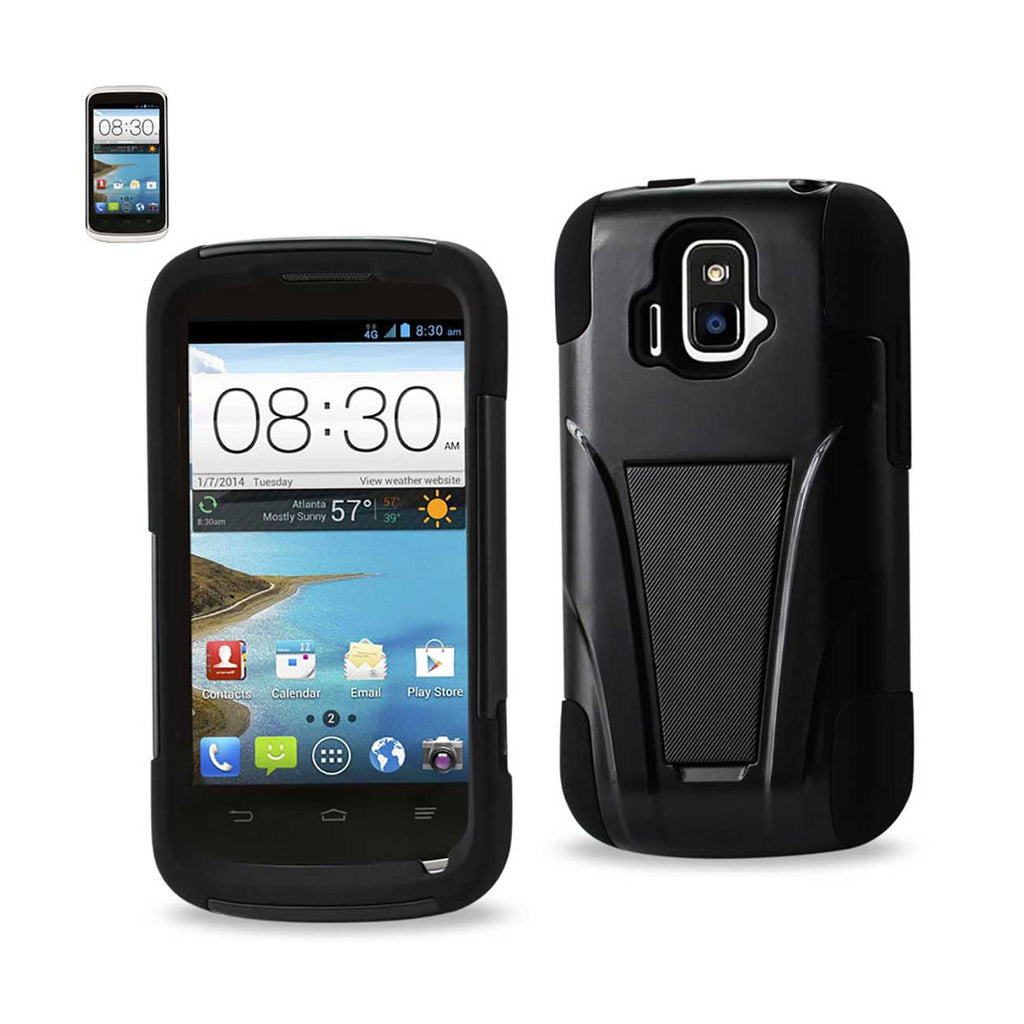 ZTE Sonata 4G Hybrid Heavy Duty Case With Kickstand