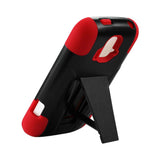  ZTE Sonata 4G Hybrid Heavy Duty Case With Kickstand In Red Black