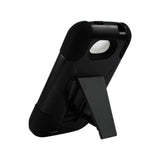  ZTE Savvy Hybrid Heavy Duty Case With Kickstand In Black