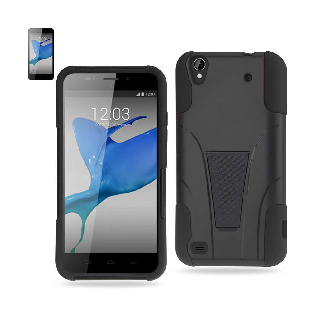 ZTE Quartz Hybrid Heavy Duty Case With Kickstand