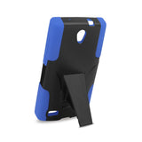  ZTE Zmax 2 Hybrid Heavy Duty Case With Kickstand In Navy Black