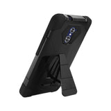  ZTE Grand X Max 2 Hybrid Heavy Duty Case With Kickstand In Black