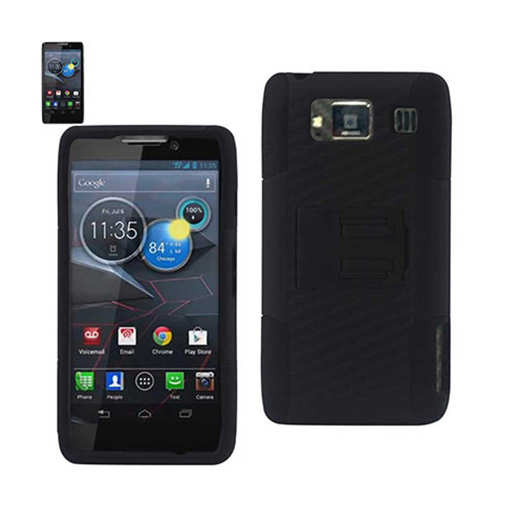 Motorola Razr Hd Hybrid Case With Horizontal Kickstand