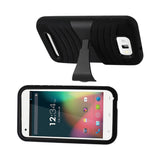  Blu Studio 5.5 Hybrid Heavy Duty Anti Slip Case With Kickstand In Black