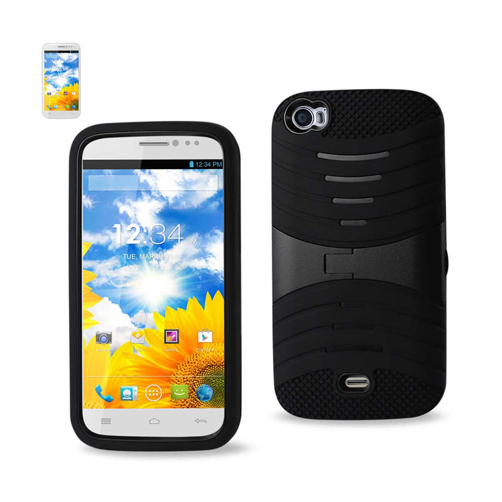 Blu Life View Hybrid Heavy Duty Anti Slip Case With Kickstand