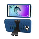  Samsung Galaxy A7 (2016) Hybrid Heavy Duty Anti Slip Case With Kickstand In Navy Black