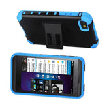  Blackberry Z10 Hybrid Heavy Duty Case With Horizontal Kickstand In Navy Black