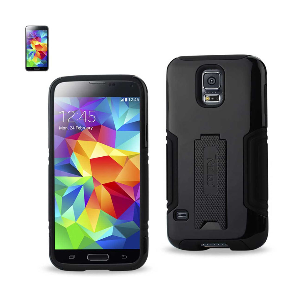 Samsung Galaxy S5 Hybrid Heavy Duty Case With Lower Kickstand