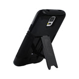  Samsung Galaxy S5 Hybrid Heavy Duty Case With Lower Kickstand In Black