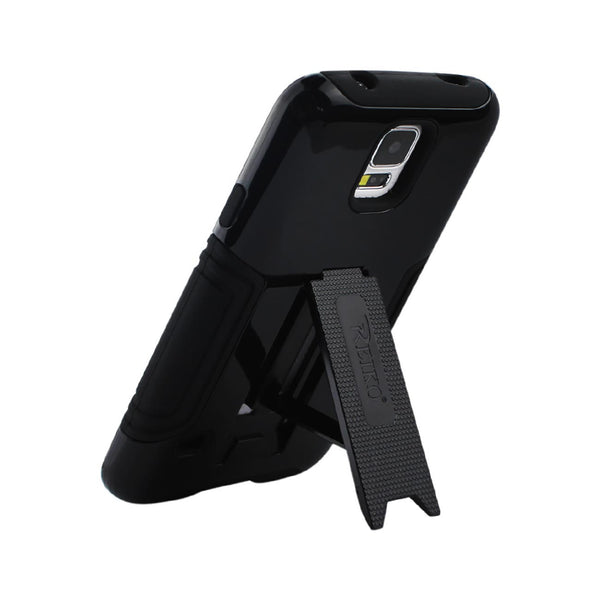 Samsung Galaxy S5 Hybrid Heavy Duty Case With Lower Kickstand