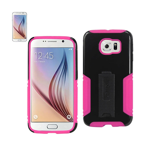 Samsung Galaxy S6 Hybrid Heavy Duty Case With Lower Kickstand