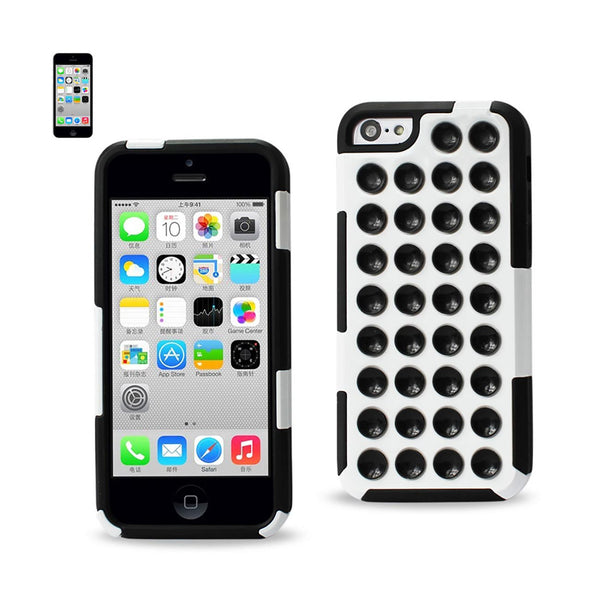 iPhone 5C Hybrid Suction Dot Holes Case