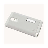  Samsung Galaxy Note 4 Slim Armor Hybrid Case With Kickstand In White