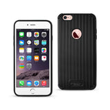 iPhone 6 Plus/ 6S Plus Rugged Metal Texture Hybrid Case With Ridged Back