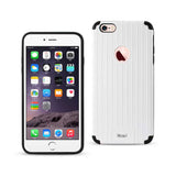 iPhone 6 Plus/ 6S Plus Rugged Metal Texture Hybrid Case With Ridged Back