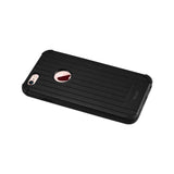  iPhone 6S/ iPhone 6 Rugged Metal Texture Hybrid Case With Ridged Back In Black