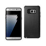 Samsung Galaxy Note 7 Rugged Metal Texture Hybrid Case With Ridged Back