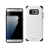 Samsung Galaxy Note 7 Rugged Metal Texture Hybrid Case With Ridged Back