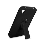  Alcatel One Touch Idol 3 Hybrid Heavy Duty 3 Pieces Case With Kickstand In Black