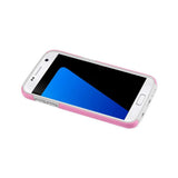  Samsung Galaxy S7 Solid Armor Dual Layer Protective Case In Pink