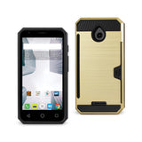 Alcatel Dawn/ Streak Slim Armor Hybrid Case With Card Holder