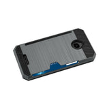  Alcatel Dawn/ Streak Slim Armor Hybrid Case With Card Holder In Gray