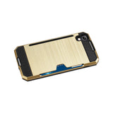  Alcatel One Touch Idol 4 Slim Armor Hybrid Case With Card Holder In Gold