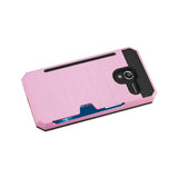  Alcatel Tru Slim Armor Hybrid Case With Card Holder In Pink