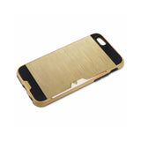  iPhone 6 Plus Slim Armor Hybrid Case With Card Holder In Gold