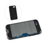  iPhone 7 Slim Armor Hybrid Case With Card Holder In Gray