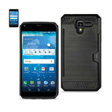 Kyocera Hydro View Slim Armor Hybrid Case With Card Holder