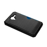  Kyocera Hydro View Slim Armor Hybrid Case With Card Holder In Black