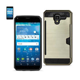 Kyocera Hydro View Slim Armor Hybrid Case With Card Holder