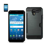 Kyocera Hydro View Slim Armor Hybrid Case With Card Holder