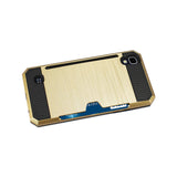  LG K6 Slim Armor Hybrid Case With Card Holder In Gold