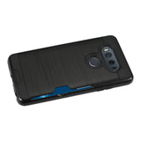  LG V20 Slim Armor Hybrid Case With Card Holder In Black