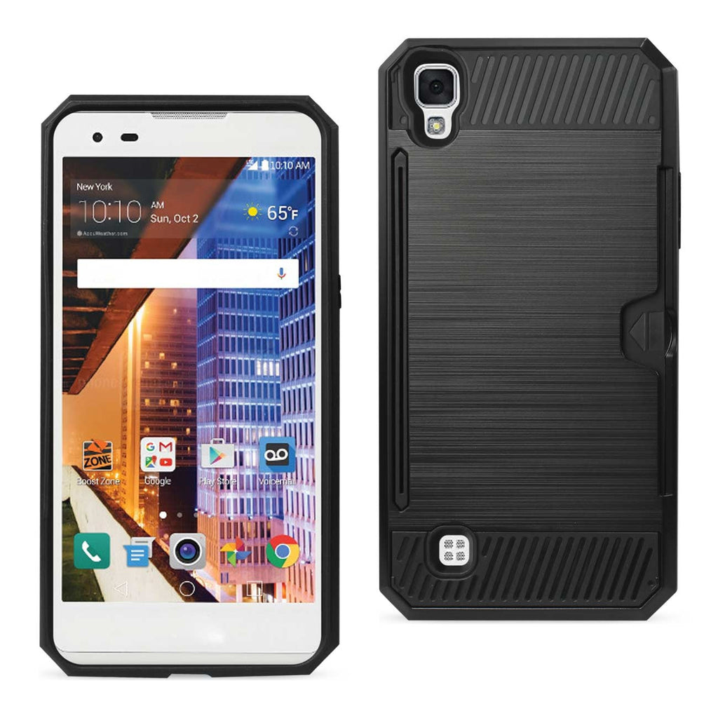 LG X Style/ Tribute Hd Slim Armor Hybrid Case With Card Holder