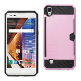 LG X Style/ Tribute Hd Slim Armor Hybrid Case With Card Holder