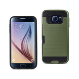 Samsung Galaxy S6 Edgeslim Armor Hybrid Case With Card Holder