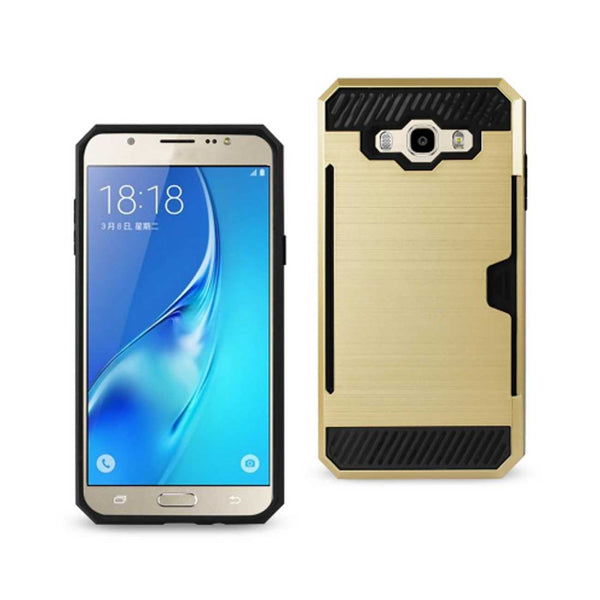 Samsung Galaxy J7 Slim Armor Hybrid Case With Card Holder