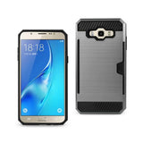 Samsung Galaxy J7 Slim Armor Hybrid Case With Card Holder