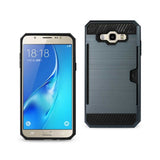 Samsung Galaxy J7 Slim Armor Hybrid Case With Card Holder