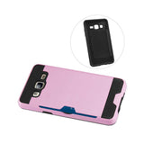  Samsung Galaxy On5 Slim Armor Hybrid Case With Card Holder In Pink