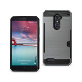 ZTE Zmax Pro Slim Armor Hybrid Case With Card Holder