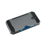  ZTE Warp 7/ Z959 Slim Armor Hybrid Case With Card Holder In Gray