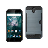 ZTE Warp 7/ Z959 Slim Armor Hybrid Case With Card Holder